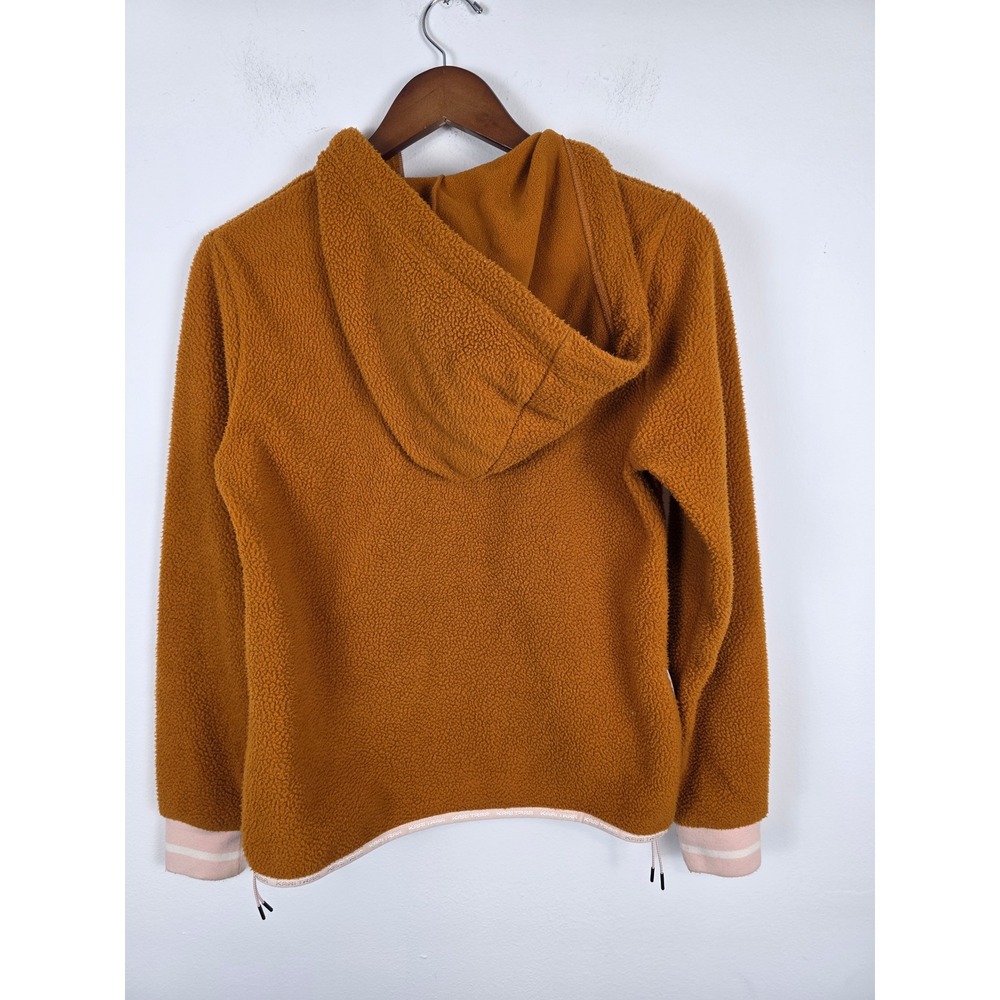 Kari Traa Rothe Womens Fleece Pullover Hoodie XS Quarter Zip Jacket Copper - Picture 2 of 12